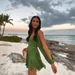 Women's Clothing Spring Dress Sexy Hot Girl Hollow Lantern Sleeve V Neck Off Shoulder Dress Short Skirt_ecoleips.com