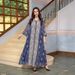 Verve AB355 Muslim Abaya Sequins Large Robe Dubai Turkey Long Dress Evening Gown_ecoleips.com