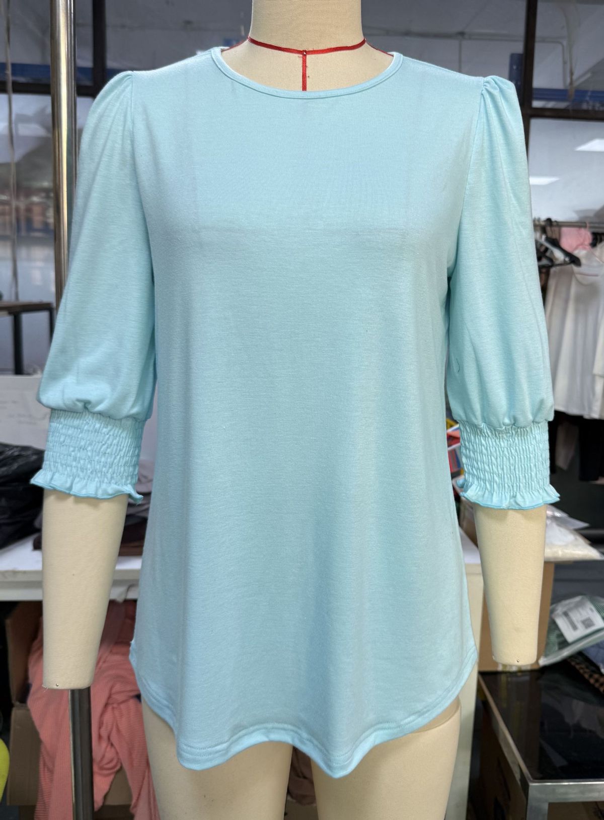 Women's Clothing Loose Casual Printed Five Point Sleeve Round Neck T Shirt Tops For Women_ecoleips.com