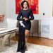 Women's Clothing Women's Slim Fit Long Sleeved Dress Black Rhinestone Detailing Sexy Cocktail Club Party Wear_ecoleips.com