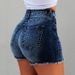 Women’s Clothing women's denim shorts tassel ripped high waist jeans hot pants_ecoleips.com