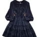 Women's French Style Lace V-Neck Dress – Elegant Long Sleeve, Single Breasted & Puffy Design (Yellow/White/Blue/Black, M/L/XL)_ecoleips.com