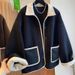 Women’s Chunky Knit Teddy Coat – Korean Winter Oversized Fleece Jacket With Patchwork Design & Acrylic Fur Trim_ecoleips.com