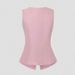 Women's Sleeveless round Neck Vest Elegant Fit Solid Color New Style Clothing_ecoleips.com