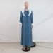 Women’s Clothing Fashion Clothing Diamond Studded Contrasting Robe Dress For Women Jalabiya_ecoleips.com