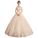 Women's Lightweight Wedding Dress French Style Off Shoulder Design New Super Fairy Like Forest Inspired Floor Length Simple Train_ecoleips.com