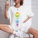 Women's Casual Round Neck Short Sleeve T-Shirt Multi-Color Style Simple Fashionable Sports Top Loose Fit_ecoleips.com