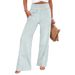 European And American 2026 Cross-border Foreign Trade Striped Casual Pants, Loose, Elasticated, High-waisted,_ecoleips.com