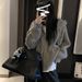 Korean-style Hooded Zip-up Sweater For Women, Autumn/winter 2025 New Model, With A Casual And Sophisticated Feel,_ecoleips.com