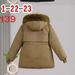 girl Girl Parker Women 2025 New Winter Fleece Coat Small Size Extended Down Waist-Cinching Thick Cotton Jacket_ecoleips.com