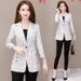 Plaid Small Blazer For Women, 2025 New Style, Elegant Slim Fit, Thin Short Waist-Cinching Spring And Autumn Trench Coat_ecoleips.com