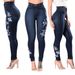 Cross-border Foreign Trade European And American Embroidered Jeans Pencil Slim-fit Pants For Women_ecoleips.com