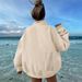Women's Half-Zip Pullover Hoodie - Soft & Breathable Casual Sweatshirt For Outdoor & Streetwear (Grey, Black, Taupe, Dark Grey) - XS To XXL_ecoleips.com