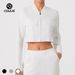 Women's Slimming Sports Jacket Stand Collar Zipper Casual Long Sleeve Striped Top For Autumn_ecoleips.com