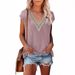 2025 Summer New Cross-Border European American Clothing Women's T-Shirt With Hollow Out V-Neck And Lace Trim_ecoleips.com