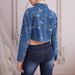 New European American Style Niche Jacquard Bow Women, Sweet And Cool Short Denim Jacket For Casual Wear_ecoleips.com