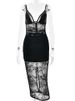 JULISSA MO Patchwork Sexy Sheer Lace Women Maxi Dress Black Spaghetti Strap V-neck Dress Spring Slim Elegant Party Evening Dress_ecoleips.com