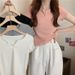 Short Women's Summer Design Sense Slim-fitting Exposed Navel Spice Girls Women's T-shirt Short-sleeved Student Top 2025 New Clothes_ecoleips.com