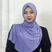 Muslim Accessories Gold Flecked Polyester Hijab Scarf - Elegant Shimmering Headwear For Muslim Women, Comfortable & Stylish In 12 Colors_ecoleips.com