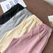 Women's Clothing High Waist Shorts For Women New Style Trend Ins Wide Leg Pants Mid Length Pants Slimming Loose Sports Casual Pants_ecoleips.com