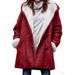Women's Velvet Trench Coat With Horn Buttons – Elegant Flared Sleeve Jacket For Fall & Spring (Pink/Burgundy/Army Green) S-5XL_ecoleips.com