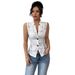 European And American 2025 New Sexy Mature Hollow Chest Jacquard Design Perspective Lapel Tight Lace Cardigan_ecoleips.com