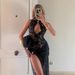 Women's Sexy Black Lace Hollow Out High Slit Panel Sleeveless Bodycon Maxi Dress – Ins Style Club Gown_ecoleips.com