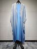 Elegant Gold-Embellished Abaya Longline Open Front Cardigan – Loose Fit Batwing Sleeve Maxi Dress For Women, Casual & Cultural Fusion_ecoleips.com