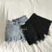 Summer New Style Beggar Denim Shorts For Women High Waist Sexy Notched Frayed Wide Leg Slimming Versatile Casual Hot_ecoleips.com