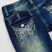 European American Cross-border Hot-selling Women's Clothing: Slim-fit, Slightly Flared Jeans With Back Pocket Embroidery_ecoleips.com