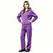 Women's Warm Cardigan Hooded Sweatshirt Set Autumn Winter Casual Suit Zipper Top Wide Leg Pants Sportswear_ecoleips.com