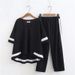 Women's Clothing Casual Suits Large Size, Age Reducing, Fat Slimming, Belly Covering, Summer Clothes, Fashionable, Leg Covering, Two Piece Suits_ecoleips.com
