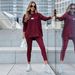 2026 New Long-sleeved Printed Casual Sports Suit Sweater Two-piece Set For Women_ecoleips.com