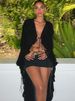 Hugcitar 2025 Mesh Long Sleeve Black See Through Cardigan Lace Up Sexy Midi Dress Summer Women Fashion Beach Party Club Outfit_ecoleips.com