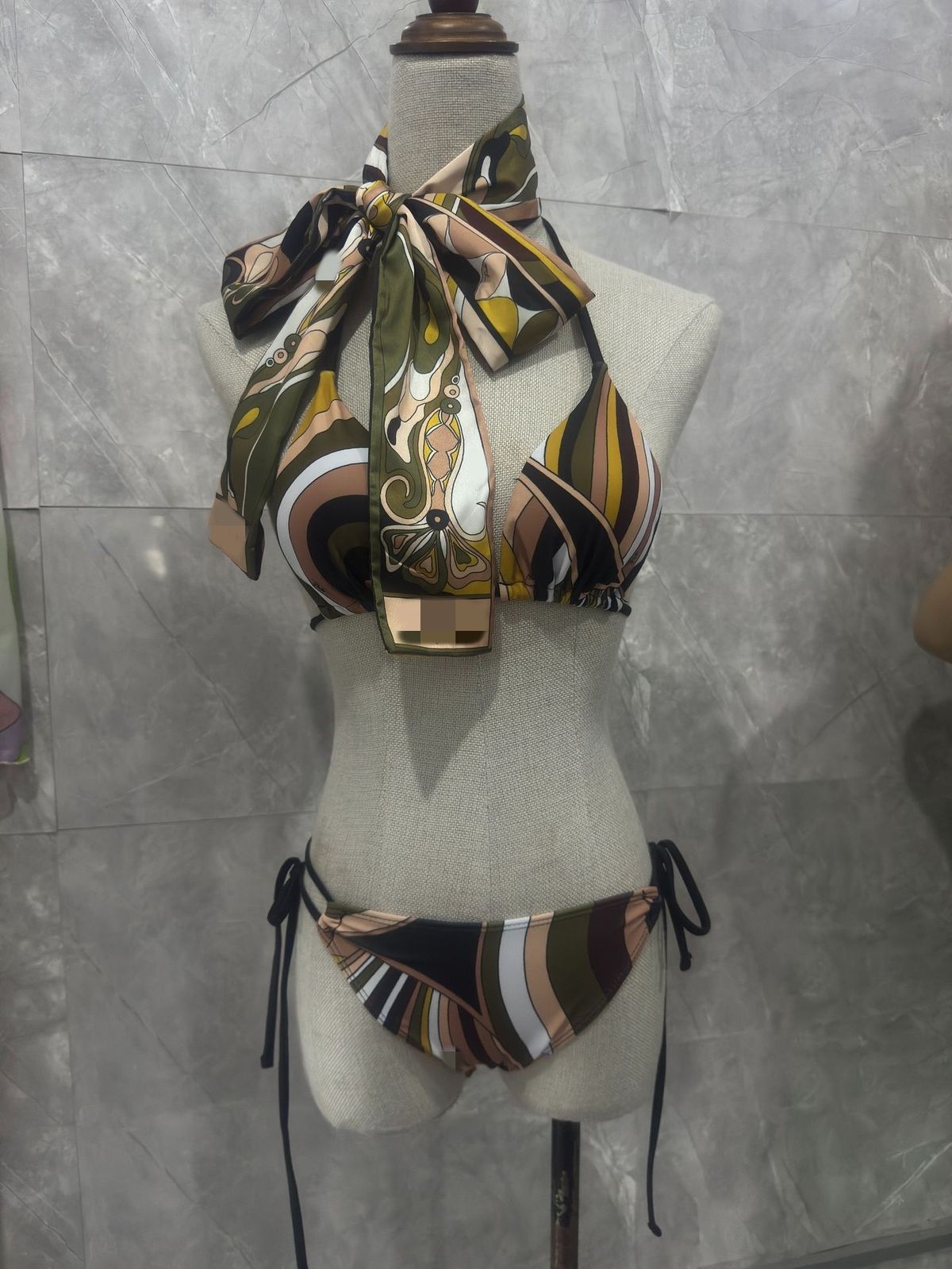 Effortless Vacation Elegance Silk-Like Beach Headscarf & Cover-Up - Versatile Swimwear Accessory For Women_ecoleips.com