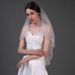 Two-Layer Handmade Lace Veil With Crystal Accents – Elegant Bridal & Party Headpiece For Weddings & Special Occasions_ecoleips.com