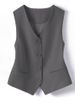 K Suit Vest, Women's Tank Top, New Slim Fit, Outer Layer, Layered, Camisole, Short Clip_ecoleips.com