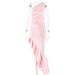 Women's Clothing Fashion Sexy Oblique Shoulder Sleeveless Hip Skirt Backless High Slit Hot Girl Slim Dress_ecoleips.com