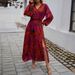 DiYun 2024 Autumn/Winter European And American Foreign Trade Women's Clothing Elegant V-Neck_ecoleips.com