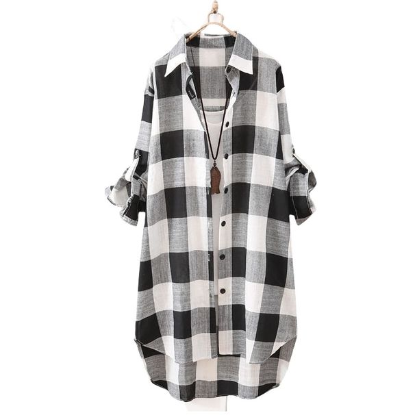 Women's Fashion Design: Cotton Shirt With A Stylish, Niche-Style Mid-Length Loose-Fitting Thin Jacket For Versatility, S_ecoleips.com