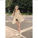 Pure Desire Irregular Strap Summer New Hot Girl Design Sense Niche Vest Elegant Ruched Dopamine Top For Women_ecoleips.com