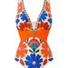 New 2026 Women's Swimsuit European American Style Printed Bohemian Resort Long Pants Short Skirt Fashion Swimwear Set_ecoleips.com