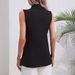 Women's Sleeveless Round Neck Single Button Jacket , Lightweight Polyester, Casual & Sexy_ecoleips.com