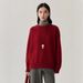 Women's Clothing Korean Style Oversized Soft Wool Sweater Women's Casual Round Neck Pullover Pure Color Knit Top_ecoleips.com