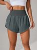 Aria Basics Aria Basics 2025 Cross-Border European And American Summer New Women's Casual Loose High-Waisted Ruffled Yoga Sports Shorts_ecoleips.com