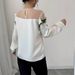 Women's Clothing Shirt Women Celebrity Style Heavy Mesh Splicing Satin Embroidery Shirt Tops Women Spring New_ecoleips.com