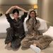De Rong Women's Pajamas Autumn Winter New Leopard Print Cardigan Turn-down Collar Thickened High-end Loose Couple_ecoleips.com