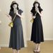 Maternity Clothing Summer Fashion New Dress Summer Trendy Mother Korean Version Simple Temperament Loose And Thin Age-reducing Skirt_ecoleips.com