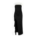 AD254 Summer Fashionable And Sexy Color-Block Off-Shoulder Slim-Fit High-Slit Dress_ecoleips.com
