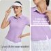 Women's Short Sleeve T-Shirt Sporty Casual Breathable Cool Golf Polo Shirt Slim Fit Quick Drying Tennis Apparel Waist Slimming_ecoleips.com